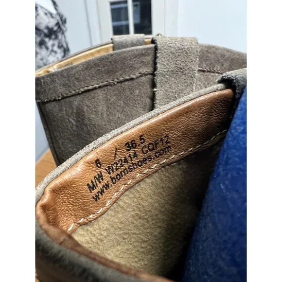 Born Women’s 6 Magda Tall Distressed Buckle Riding Boots Barnwood Brown - Picture 8 of 10